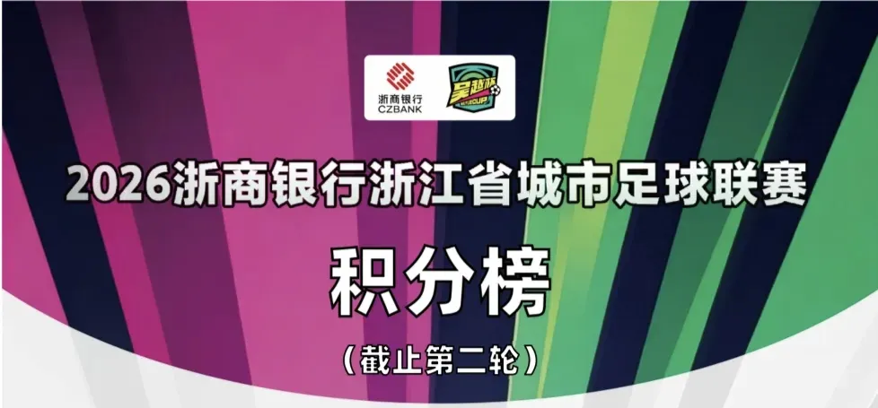 足球彩票-浙超积分榜：温州队全胜领跑，宁波队、杭州队位居二、三名